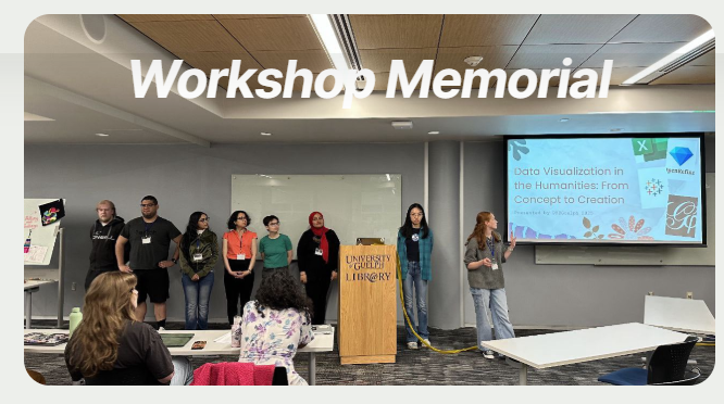 Workshop memorial presentation photograph from the Data Visualization Workshop