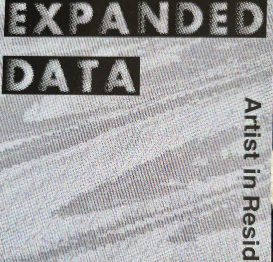 Expanded Data artist in residence sign